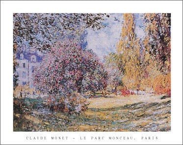 Le Parc Monceau, Paris by Claude Monet Wall Art Décor 22 x 28 Art Print