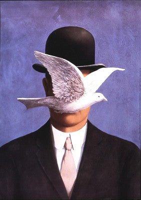 The Man with the Bowler Hat by Rene Magritte Wall Art Décor 27 ½ x 19 ¾ Art Print