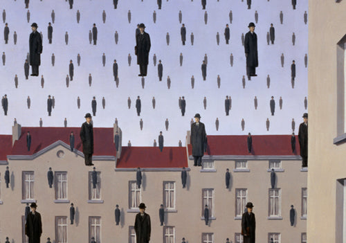 Golconde small by Rene Magritte Wall Art Décor 8 ¼ x 11 ¾ Art Print