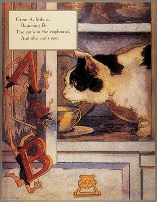 Great A, Little A by Mother Goose Collection Wall Art Décor 33 1/4 x 26 1/2 Art Print