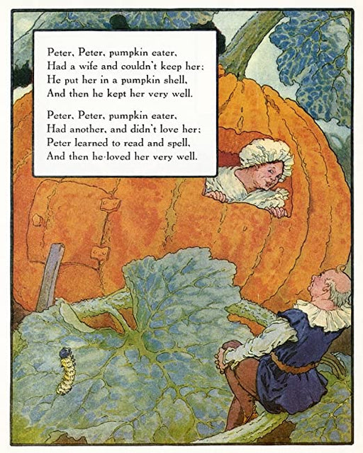 Peter Pumpkin Eater by Mother Goose Collection Wall Art Décor 26 ½ x 18 ¾ Art Print