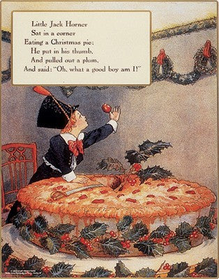 Little Jack Horner by Mother Goose Collection Wall Art Décor 38 x 26 1/4 Art Print