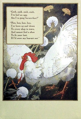 Hen, Hen, Hen by Mother Goose Collection Wall Art Décor 19 1/4 x 13 1/4 Art Print