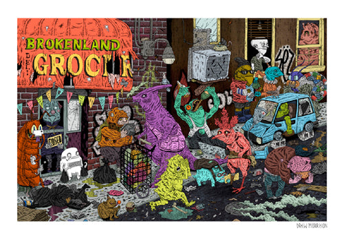 Brokenland by Drew Morrison Wall Art Décor 14 x 20 Art Print