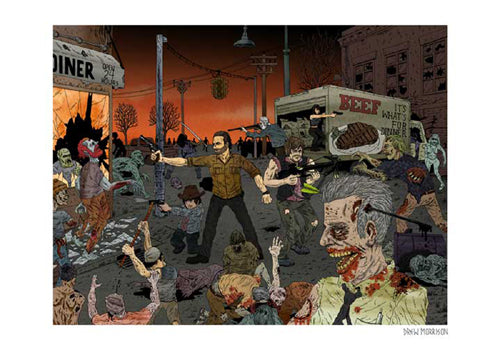 Dinner Time by Drew Morrison Wall Art Décor 14 x 20 Art Print