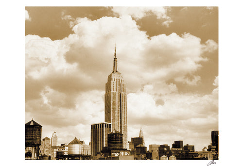 Empire State Building sepia by Igor Maloratsky Wall Art Décor 13 x 19 Art Print