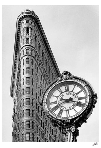 5th Avenue Clock by Igor Maloratsky Wall Art Décor 19 x 13 Art Print