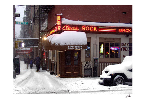 Classic Rock Bar, Winter by Igor Maloratsky Wall Art Décor 13 x 19 Art Print