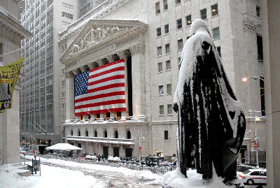 New York Stock Exchange & George Washington Statue, 2006 by Igor Maloratsky Wall Art Décor 13 x 19 Art Print