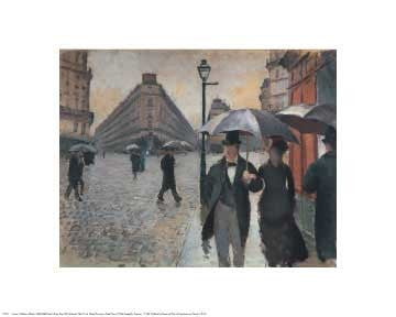 Paris, a Rainy Day, 1877 by Gustave Caillebotte Wall Art Décor 27 x 33 Art Print