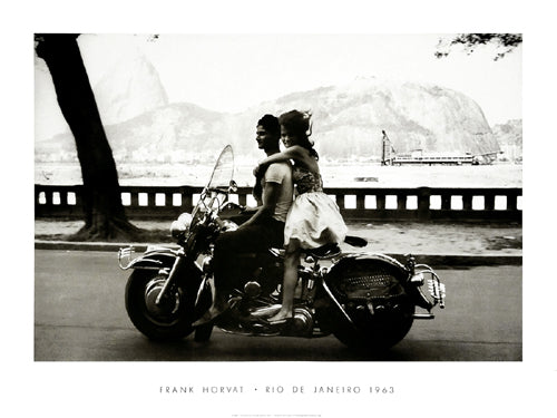 Couple on Harley, Rio de Janeiro, 1963 by Frank Horvat Wall Art Décor 23 5/8 x 31 ½ Art Print
