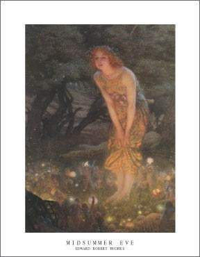 Midsummer Eve by Edward Robert Hughes Wall Art Décor 14 x 11 Art Print