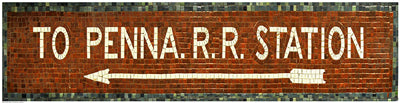 Penn Station Subway Sign by Phil Maier Wall Art Décor 9 x 21 Art Print