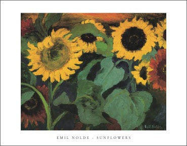 Sunflowers by Emil Nolde Wall Art Décor 11 x 14 Art Print