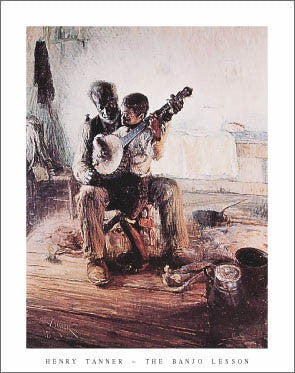 The Banjo Lesson by Henry Tanner Wall Art Décor 14 x 11 Art Print