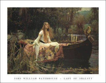 The Lady of Shalott by John William Waterhouse Wall Art Décor 11 x 14 Art Print