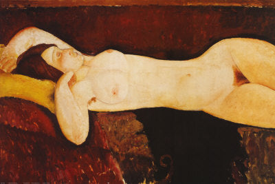 Nude Woman Reclining by Amedeo Modigliani Wall Art Décor 24 x 36 Art Print