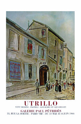 Rue Cortot a Montmartre by Maurice Utrillo Wall Art Décor 35 x 22 1/2 Art Print