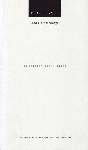 Poems and Other Writings by Jeffrey Glenn Reese Wall Art Décor 10 x 6 Art Print