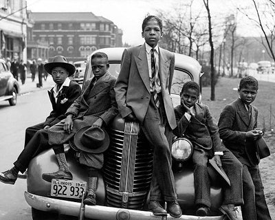 Negro Boys, Easter Morning, Chicago, 1941 by McMahan Photo Archive Wall Art Décor 8 x 10 Art Print