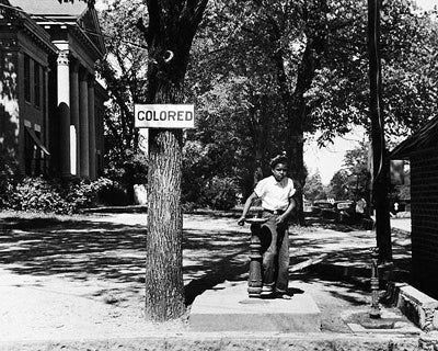 Segregated Water Fountain, Halifax, North Carolina, 1938 by McMahan Photo Archive