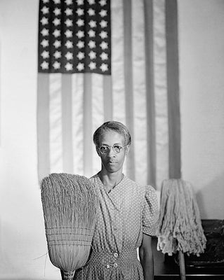 American Gothic, Washington DC, 1942 Ella Watson by McMahan Photo Archive Wall Art Décor 10 x 8 Art Print