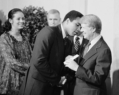 Muhammad Ali and President Jimmy Carter, Washington DC, 1977 by McMahan Photo Archive Wall Art Décor 8 x 10 Art Print