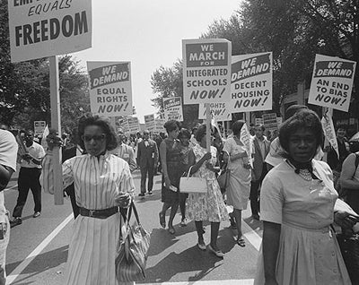 Civil Rights March, Washington DC, 1963 by McMahan Photo Archive Wall Art Décor 8 x 10 Art Print