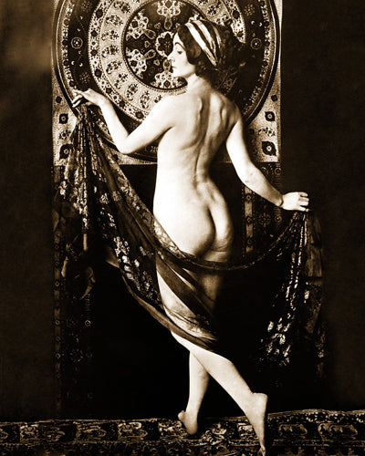 French Nude Dancer Adorée Villany c. 1900s by McMahan Photo Archive Wall Art Décor 10 x 8 Art Print