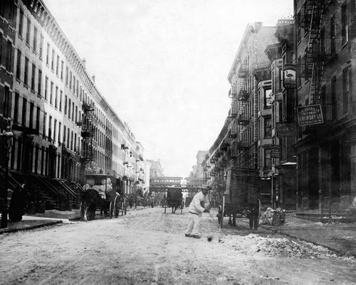 107th Street, East from Third Ave, Harlem, 1912 by McMahan Photo Archive Wall Art Décor 8 x 10 Art Print