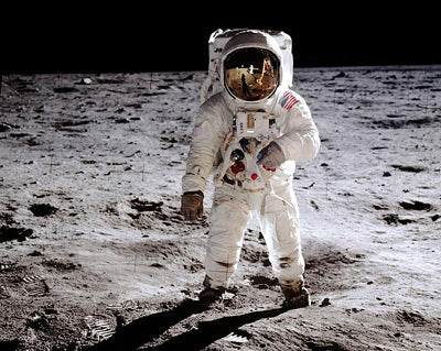 Apollo 11 Astronaut Buzz Aldrin on the Moon, July 20, 1969 by McMahan Photo Archive Wall Art Décor 8 x 10 Art Print
