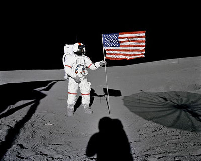 Apollo 14 Astronaut Alan Shepard on the Moon, February 5, 1971 by McMahan Photo Archive Wall Art Décor 8 x 10 Art Print