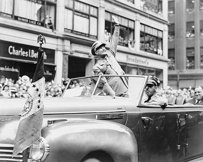 General Dwight D. Eisenhower in Parade, 1945 by McMahan Photo Archive Wall Art Décor 8 x 10 Art Print