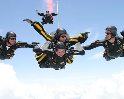 President George H.W. Bush 80th Birthday Skydive, 2004 by McMahan Photo Archive Wall Art Décor 8 x 10 Art Print