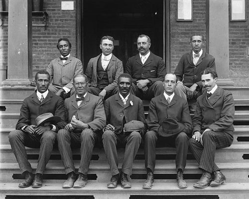 George Washington Carver & Staff Portrait, 1902 by McMahan Photo Archive Wall Art Décor 8 x 10 Art Print