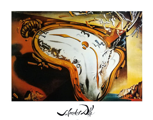 Clock Explosion by Salvador Dalí - Surrealist Wall Art Print for Modern Décor