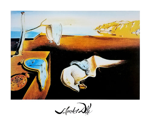 The Persistence of Memory by Salvador Dalí - Iconic Surrealist Wall Art Print