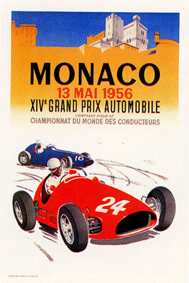 Monaco 1956 J. Ramel Art Print - Vintage Wall Art Décor