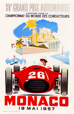 Monaco 1957 II Art Print by J. Ramel - Shop Vintage Travel Wall Decor