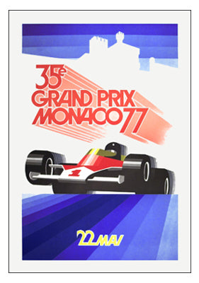 Monaco 1977 Art Print by Roland Hugon - Vintage Wall Decor