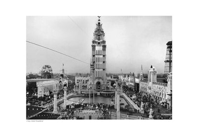 Coney Island Dreamland Art Print - Vintage Amusement Park Wall Art Décor