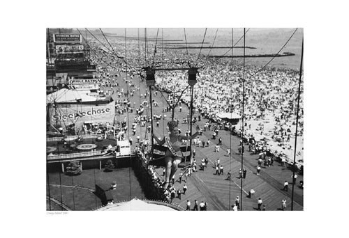 Coney Island 1947 Vintage Art Print - Retro NYC Wall Art Décor