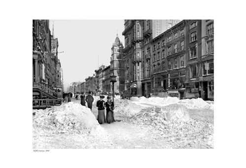 Fifth Avenue, 1905 Art Print - Vintage New York City Wall Art Decor 13x19 inch