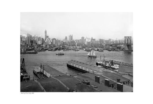 Heart of New York, 1905 | Vintage Cityscape Wall Art Print