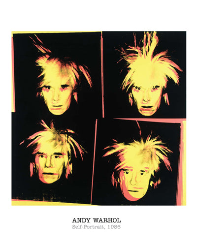 Andy Warhol Self-Portrait 1986 Art Print - Iconic Pop Art Wall Decor