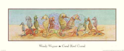 Coral Reef Corral by Wendy Wegner: Vibrant Underwater Wall Art