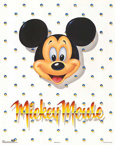 Art Print Mickey Mouse: Portrait by Walt Disney Wall Art Décor 28 x 22 inch