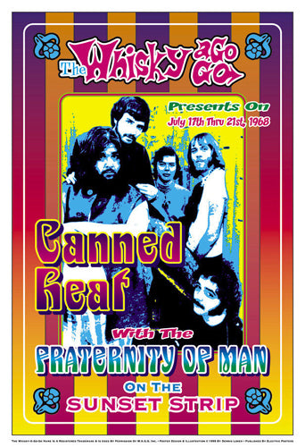 Canned Heat 1968: Whisky-A-Go-Go, Los Angeles by Dennis Loren - Vintage Concert Art Print