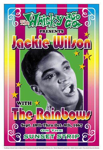 Jackie Wilson Live: Whisky-A-Go-Go 1967 - Iconic Dennis Loren Art Print