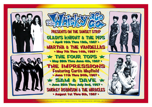 Motown Revue 1967: Whisky-A-Go-Go Los Angeles by Dennis Loren - Vintage Wall Art Print
